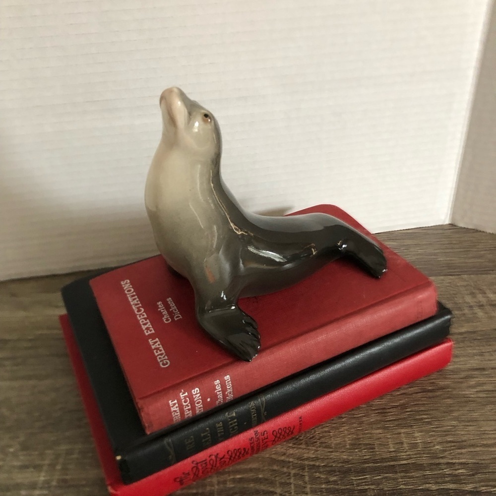 Vtg Lomonosov USSR Seal Figurine